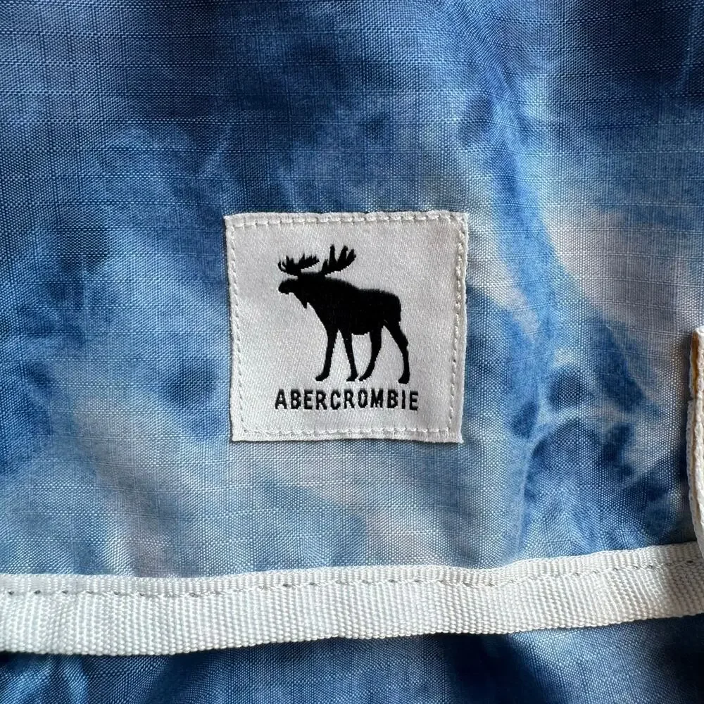 Abercrombie Kids Backpack Ripstop Blue Tie Dye Mesh Pockets Travel School Camp